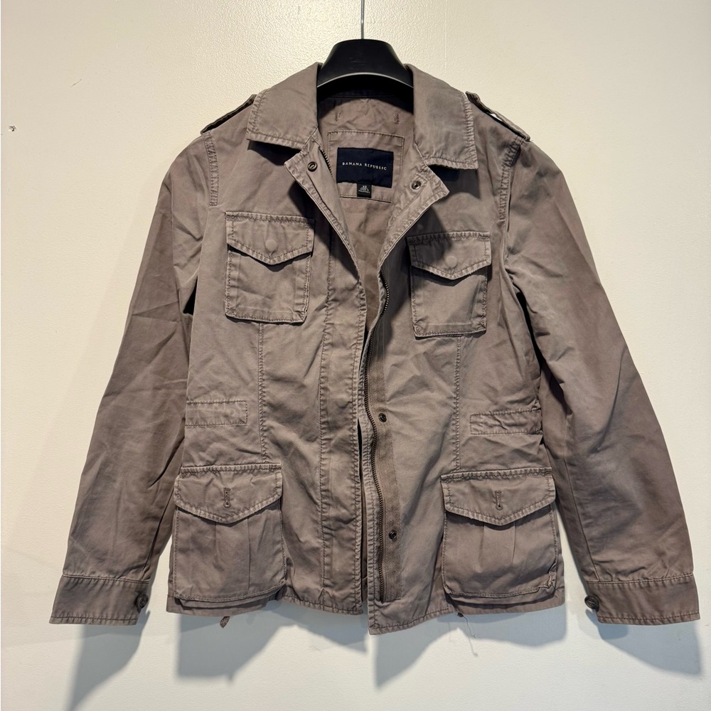 Banana Republic Women’s Utility Jacket - Taupe/Gray